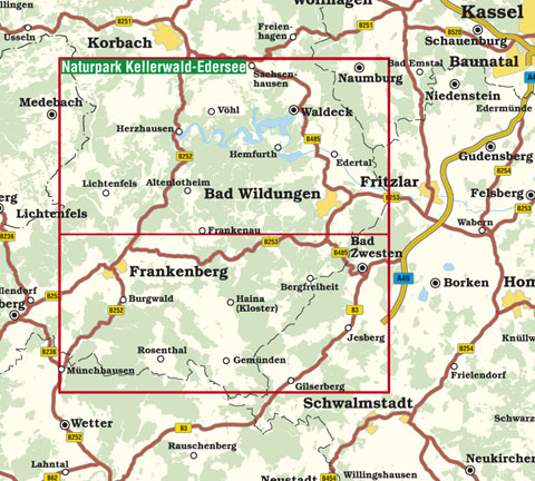 Blattschnitt Naturpark Kellerwald-Edersee