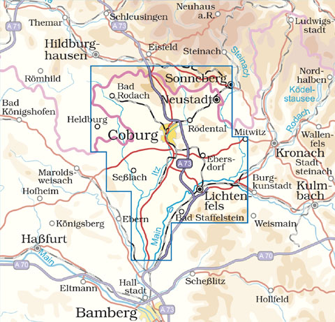 Blattschnitt Coburger Land