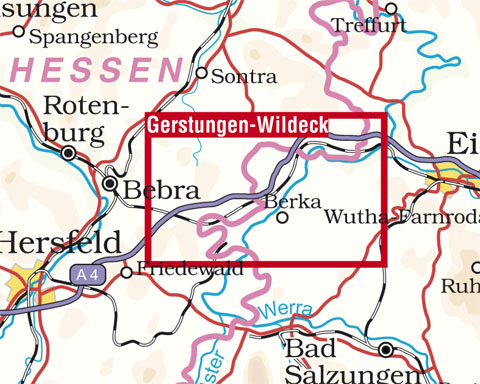 Blattschnitt Gerstungen - Wildeck