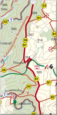 Muster Wanderkarte Alheim